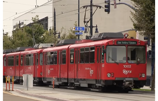 Car 1002 on Park Blvd and G St