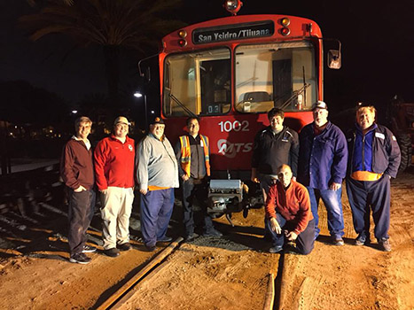 Car 1002 Welcomed to National City Depot